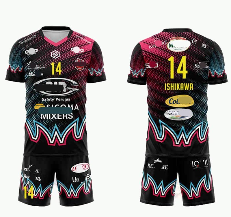 石川祐希　ペルージャ　ユニホーム　ブラック 予約注文】ペルージャ 24/25 ユニフォーム（ホーム）リーグ用